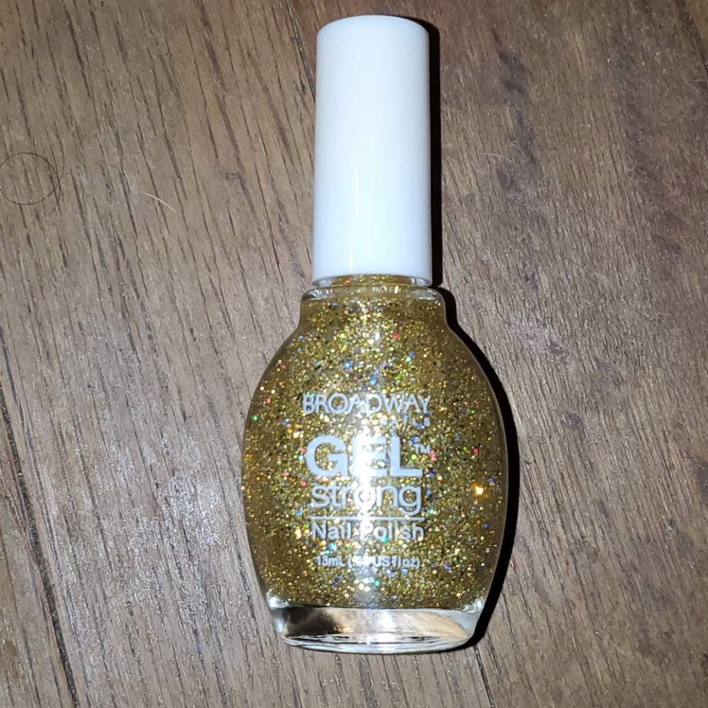 NWT broadway nails gel strong aurora gold …